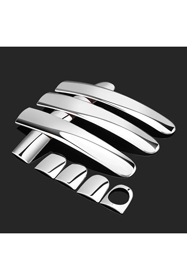 Silver Car Exterior Door Lock Handle Cover For VW Passat B5 Golf 4 Bora Polo 9N Skoda Octavia MK1 2