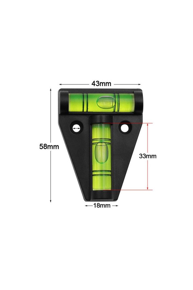 A1 RV Triangle Level Measuring Kit for Caravan Camper T-Type Spirit Level Plastic Measuring Vertical