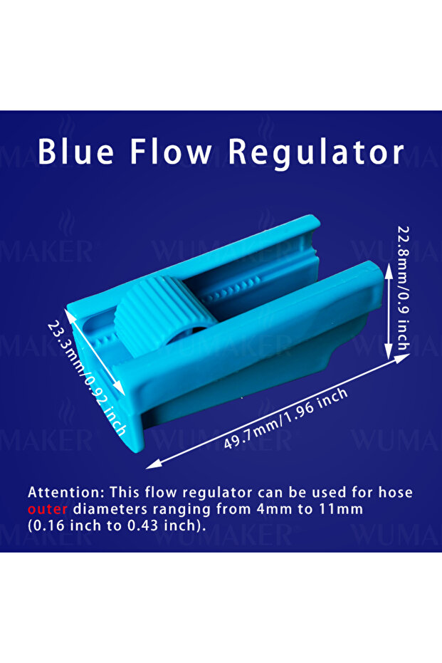 5 قطع من منظم تدفق خرطوم BlueFlowRegulator، صمام تحكم في تدفق المياه، مفتاح تنظيم، منظم تدفق يمكنك تركيبه بنفسك