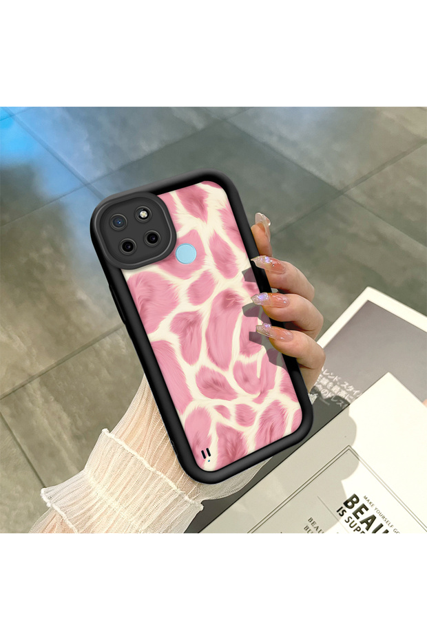 Realme C21Y/C25Y Compatible, Stylish Panther Patterned, High Quality Silicone Phone Case