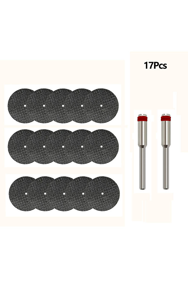 17Pcs Mini Metal Cutting Disc for Abrasive Cutting Rotary Tool Circular Saw Blade Resin Grinding Whe