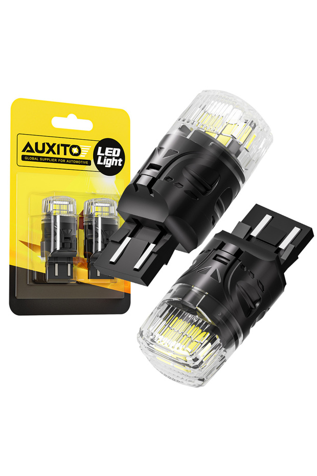 7440 W21W WY21W T20 2Pcs AUXITO T20 7443 LED White DRL Parking Reversing Lights for Car Auto Lamp 74