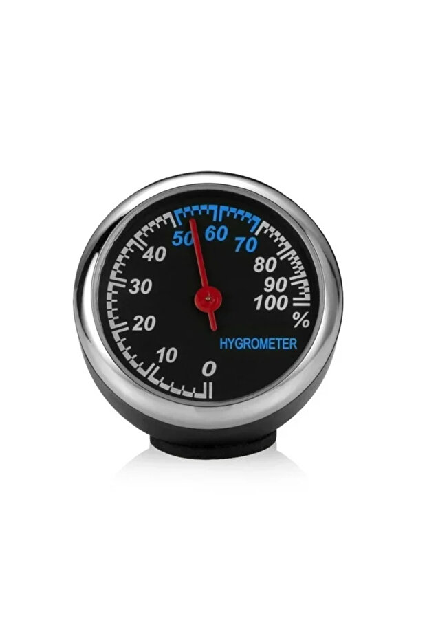 Hygrometer Car Mounted Thermometer Quartz Dial Car Air Vent Clock Mini Car Digital Clock Thermometer