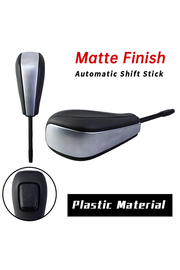 silver For BMW E39 E46 E53 E60 E61 E63 E64 E83 E81 E82 E87 E90 E91 E92 E93 Gear Shift Knob leather S - 1