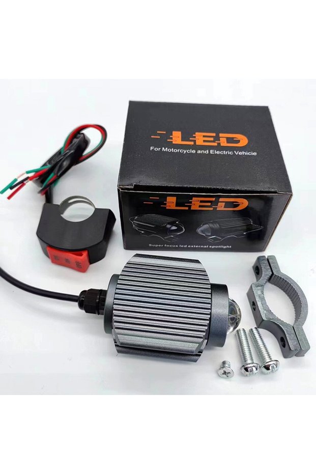 1PCSswitch TCYATO Light on a Motorcycle Fog Light 12V 24V Lens Spotlight Auxiliary Lighthouse for El