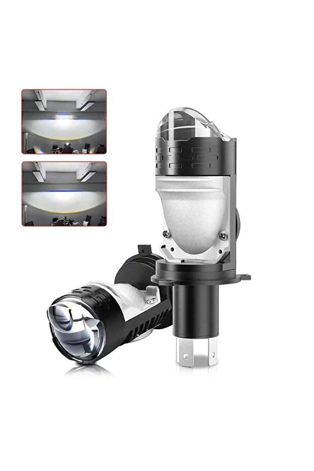 1pcs-H4 H4 Projector Lens LED Headlight Car Motorcycle 10000LM 100W Plug&Play Turbo Fan Lamp High Lo