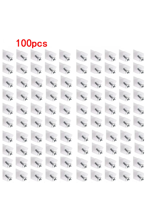 100pcs 20/40/60/80/100pcs Drawer Wedges With Screws For Bottom Support Plastic Repair Cabinets Books
