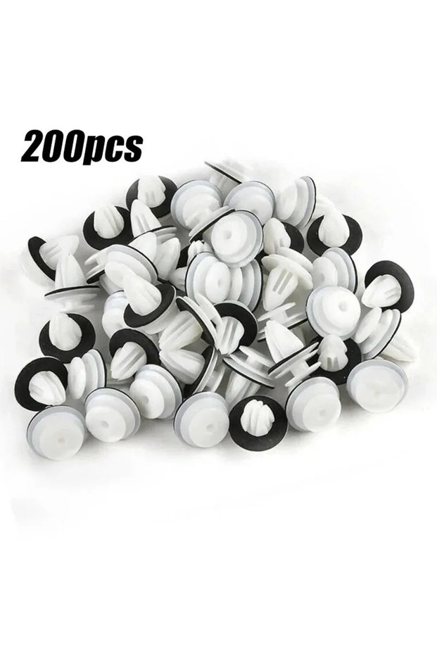 50pcs 10/300PCS Auto Door Panel Clip with Seal Ring Auto Fastener Rivet Bumper Clip Retainer Car Int
