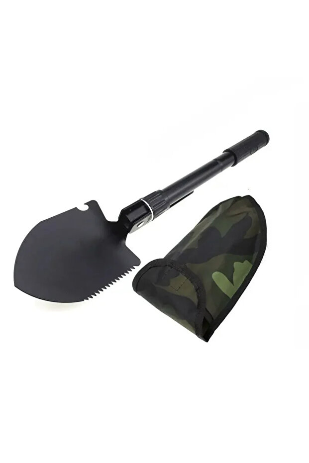 1set 1PC Stainless Steel Engineer Shovel Folding Shovel Outdoor Multifunctional Camping Fishi...