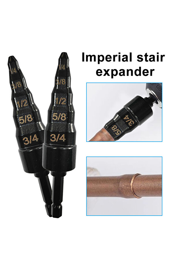 British 6-in-1 copper tube step drill electric expansion head maintenance air conditioner expand ...