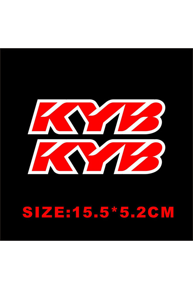 C-KYB Red Universal Motorcycle Fork Stickers Motocross Decal for Showa KYB WP Shocks Cool Waterproof