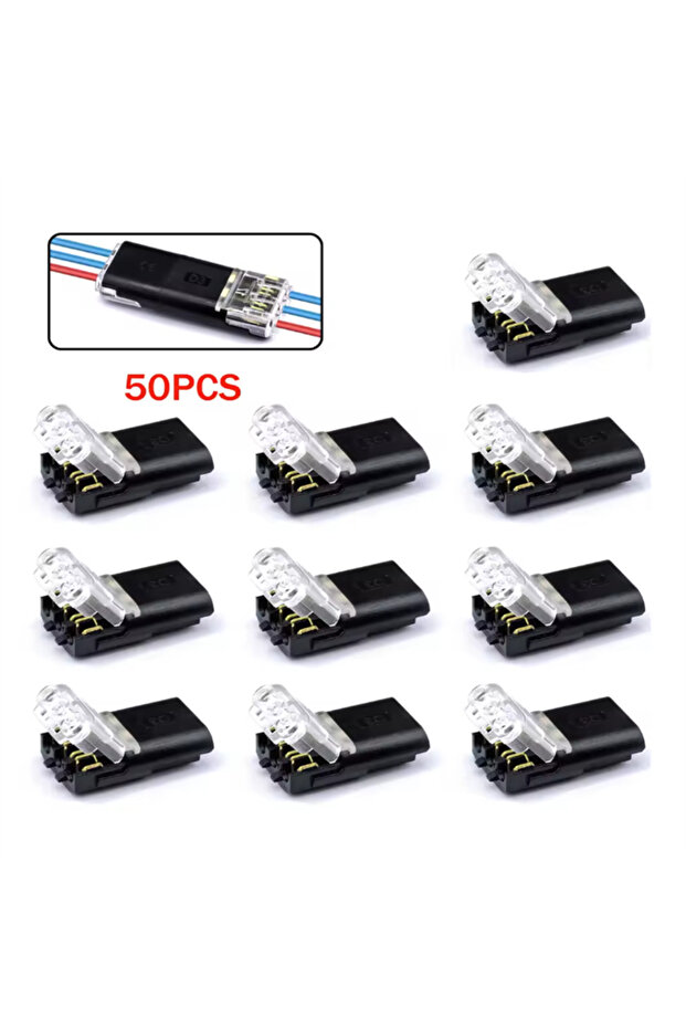 50 PCS 10/30/50pcs wire connect terminal connector, 3-pin Bidirectional Plug-in Cable Buckle Connect
