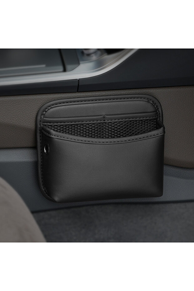1Pc Universal Car Organizer Pocket Bag For Car Storage Box Collecting Bag Cards Phone Key Paste Box