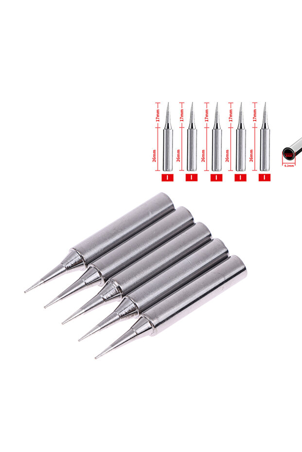 A4 5pcs Copper 900M-T-B For Soldering Station Solder Iron Tips Set Welding Equipment Accessories Lea