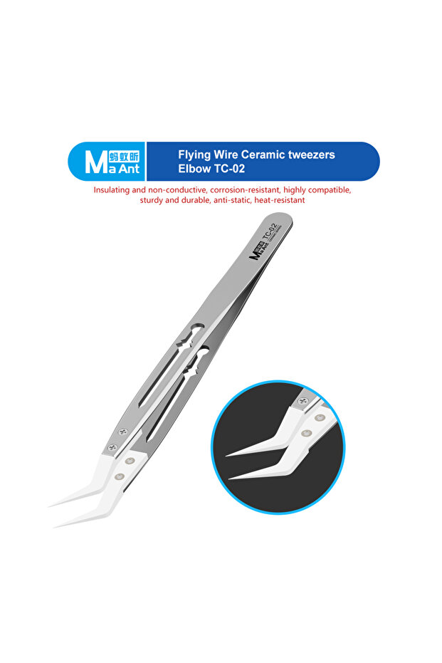 TC-02 MaAnt TC-01 TC-02 High Precision Insulation Ceramic Anti-magnetic Anti-Static Special Tweezer