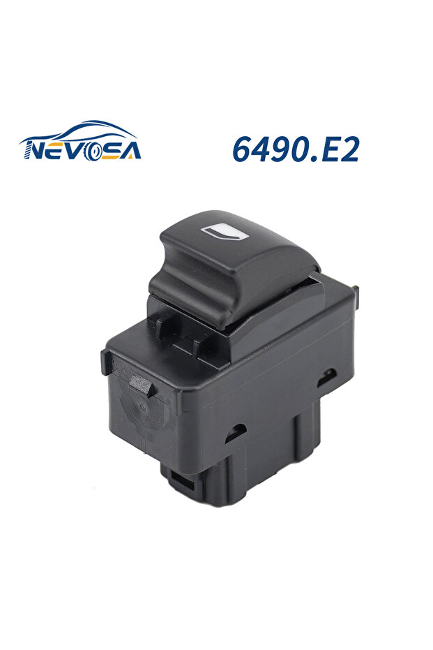 مفتاح نافذة كهربائية للسيارة 6490.E2 NEVOSA 6490.E2 بزر واحد لسيارات بيجو 207 SW فان، سي سي، بارتنر، سيتروين