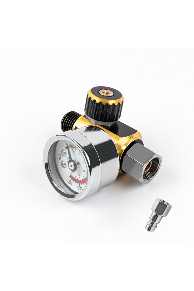 1 pc New Spray Paint Air Pressure Regulator 0-140PSI G1/4 Thread Pressure Gauge Pneumatic Tool Acce
