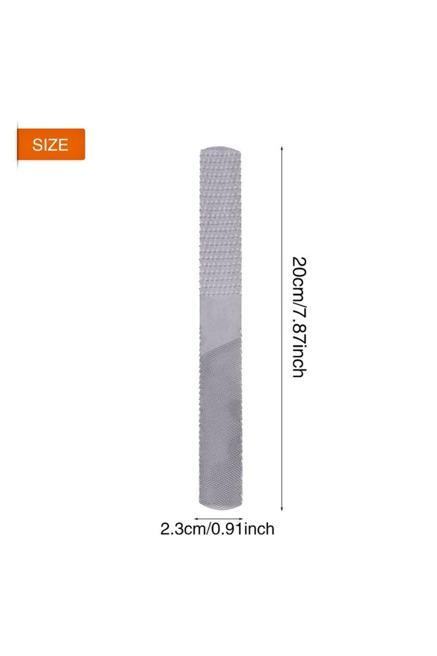 20mm Rasp File Steel Rasp 4 In 1 8inch/200mm Steel Flat Rasp File Half round Carpentry Woodworking W