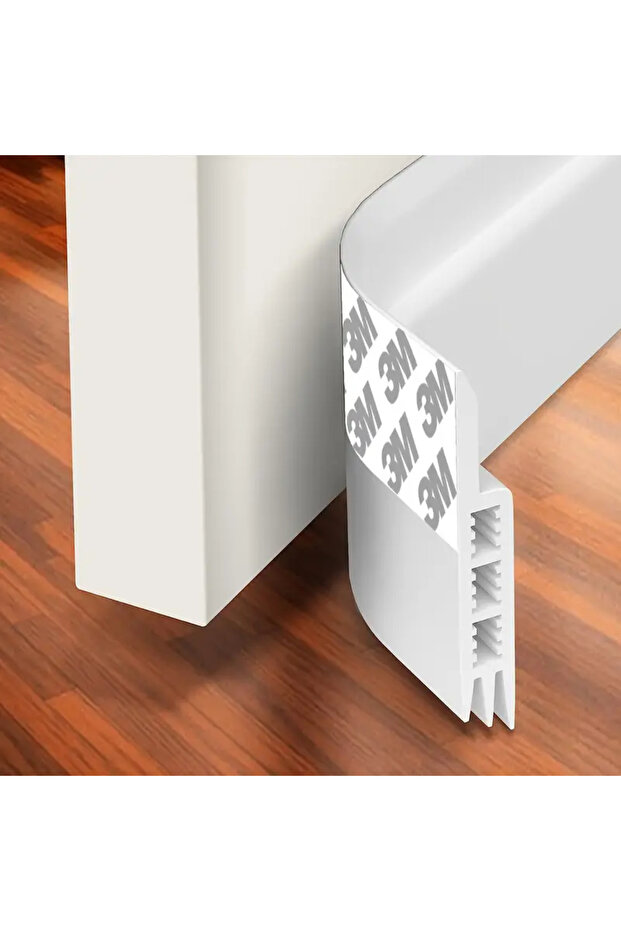 White Silicone Door Draft Stopper, Under Door Draft Blocker, Insulator Door Sweep Weather Stripping,