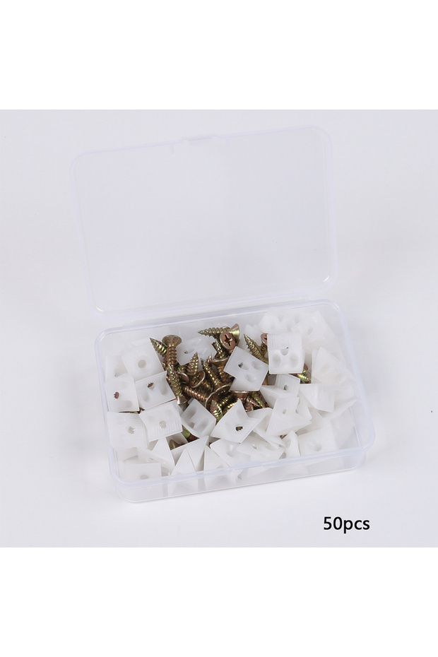 50Pcs 50Pcs Repair Wedges Drawer Wedges with Screws Drawer Bottom Support Brackets Fixing Mending An
