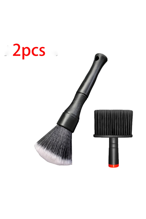 2PCS SEAMETAL Car Interior Cleaning Brush Soft Bristle Auto Air Outlet Detailing Brush Set Dust Remo