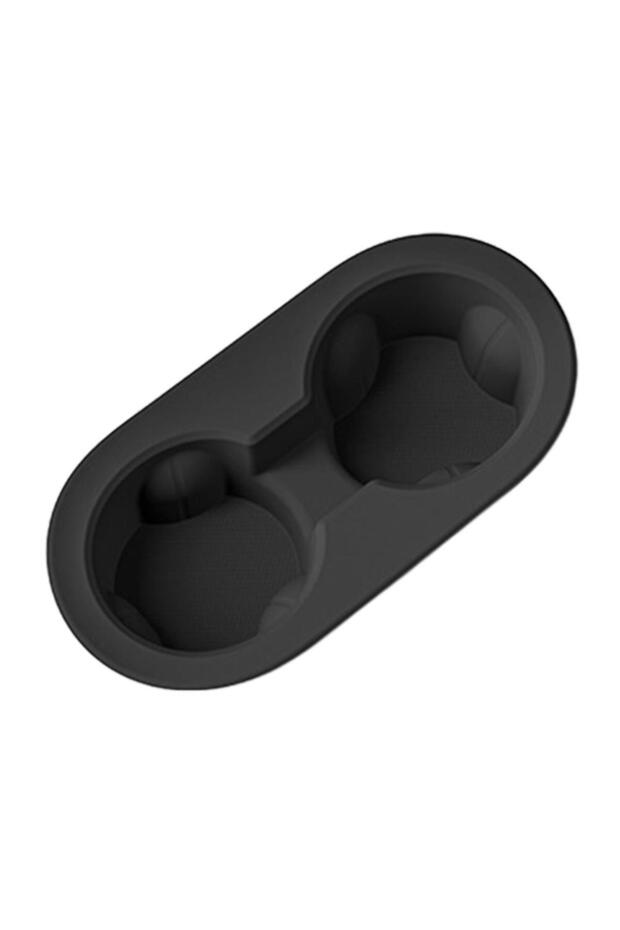 Rear black Cup Holder for Tesla Model Y Juniper 2025 Center Console Storage Box Non-slip Insert Cup