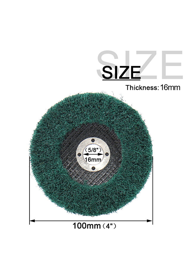 100mm 1pc 1pc 100/115/125mm Nylon Fiber Flap Wheel Abrasive Polishing Disc Scouring Pad Buffing Whee