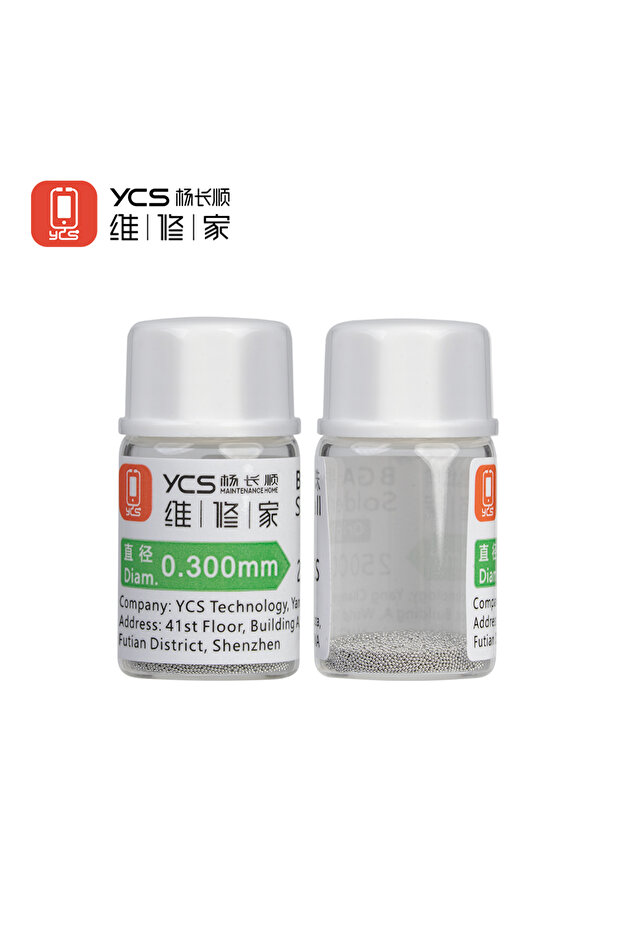 0.3mm 25000 grains YCS 0.3/0.35/0.4/0.45/0.5/0.55mm BGA Solder Beads 25000 PCS/10000 PCS for Mobile