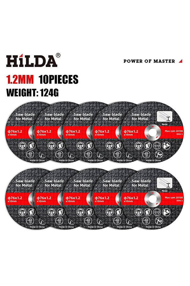 AB240 HILDA 76mm Saw Blade Electric Grinding Cutting Disc Rotary Tool Electric Angle Grinder Cutting