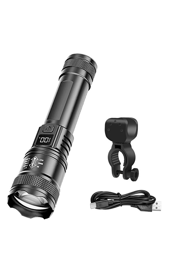 Set A Bicycle Light P50 LED Front USB Rechargeable MTB Mountain Bicycle Lamp 2000LM Bike Headlight F