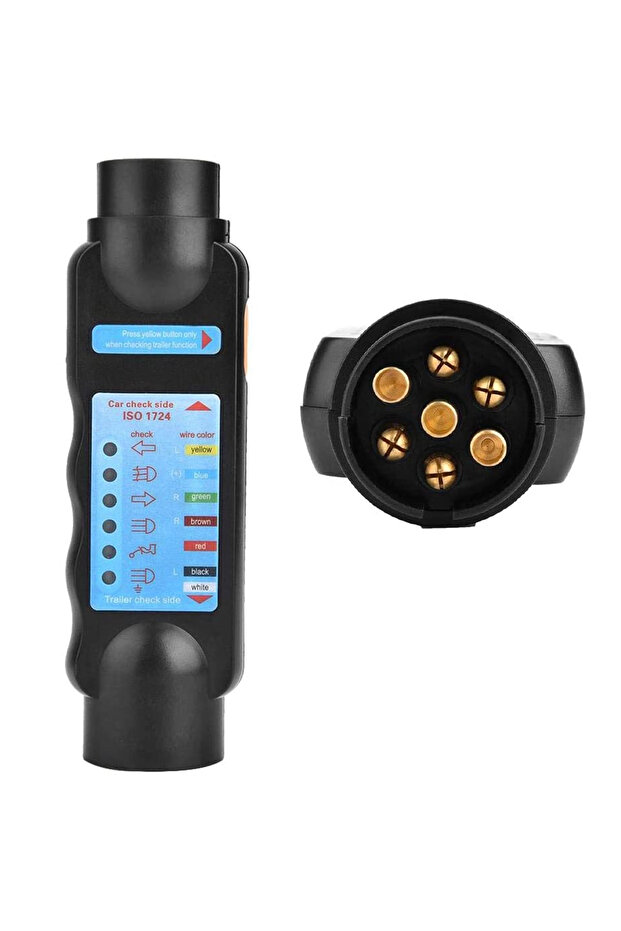 CP-0240 قابس اختبار مقطورة 12 فولت ذو 7 دبابيس، أداة اختبار موصلات المركبات الترفيهية، محول مقبس للمقطورة (أوروبا)