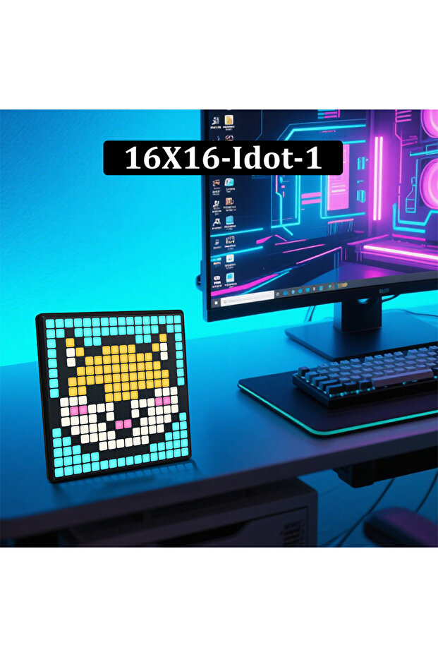 64X64-Idot-3 RGB LED Pixel Display Panel Lamp Programmable Art Light Creative Display Screen Night L