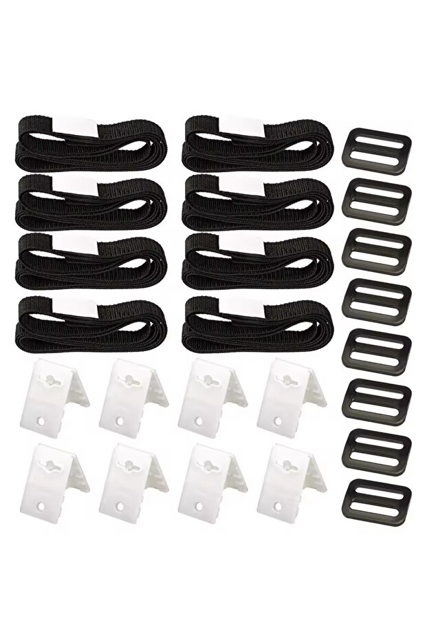 K-103 8PCS Swimming Pool Cover Reel Set Storage Spool Pool Solar Cover Roller Attachment Strap Clip