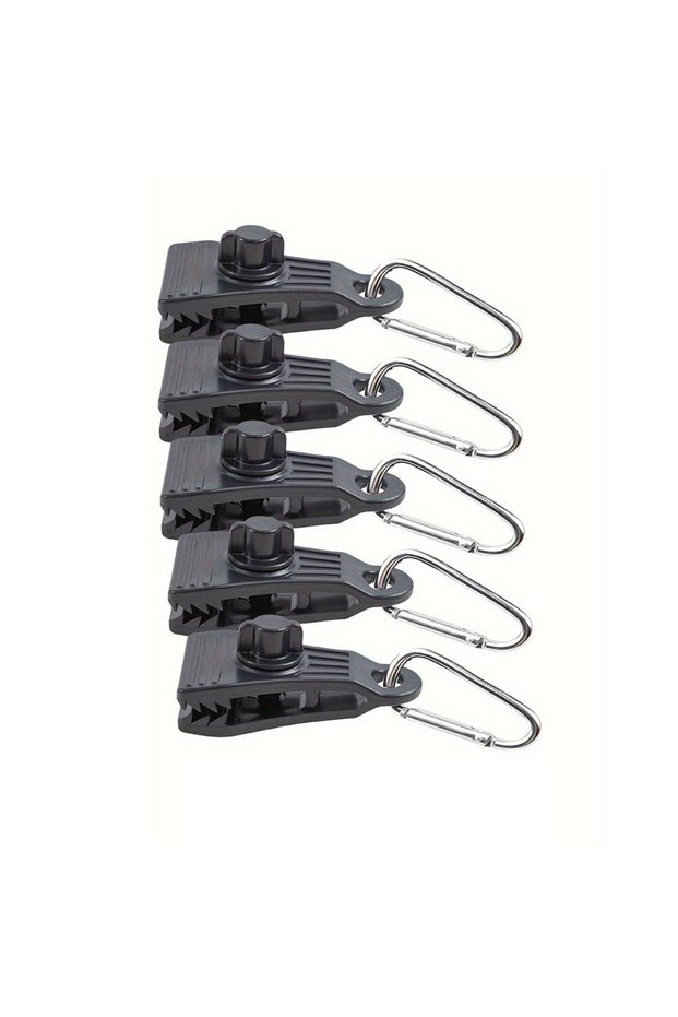 Black 1 Set of Outdoor Tent Clips, Canopy Clips, Reinforced Windproof Clips, Tent Clips, Tent Fixing
