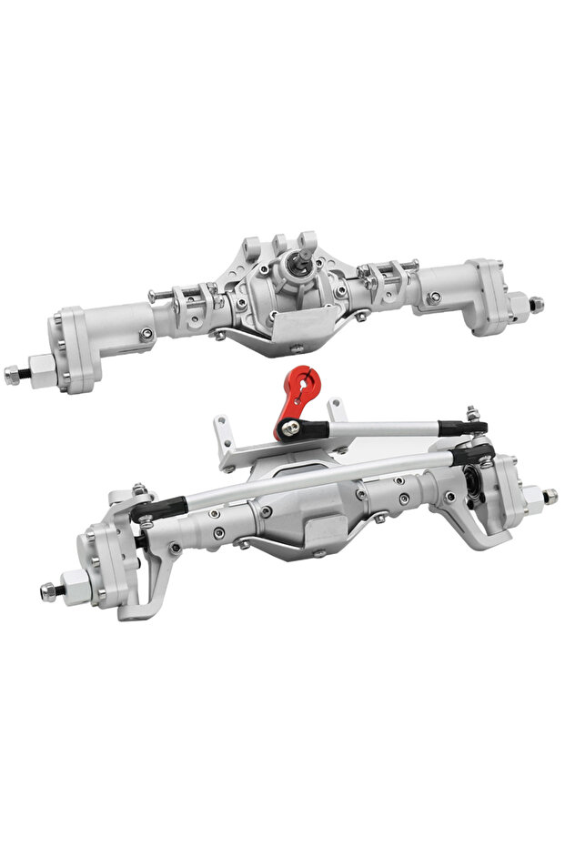 SR Front Rear Axle Front and Rear Portal Axle CNC Aluminum Alloy Anodized for 1/10 RC Rock Crawler A