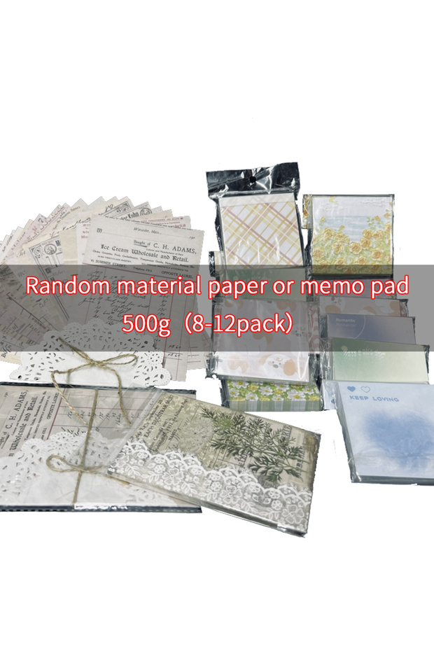 500g Random material paper or memo pad 500g (8-12pack) inviscid Loose leaf paper Background paper Sc