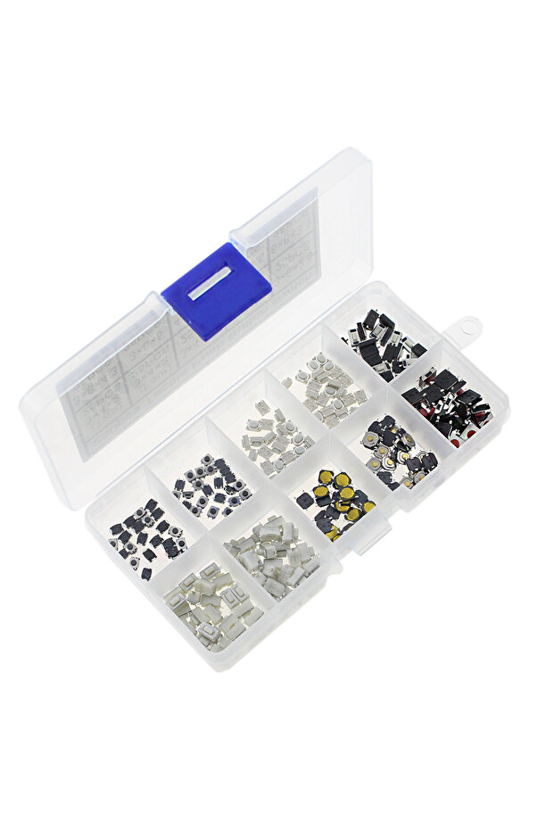 250 قطعة 10 أنواع اللمس مفتاح بـزر دفع سيارة التحكم عن بعد مفاتيح زر اللمس Microswitch - 4