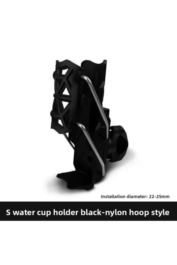 black 360° Adjustable Handlebar Cup Cage Universal Bike Motorcycle Water Bottle Holder For MTB Road