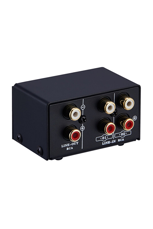 B101 RCA jack LYNEPAUAIO Audio Switcher 3.5mm 2 in1 Out/ 1 in2 Out A/B Switch Stereo Audio Splitter