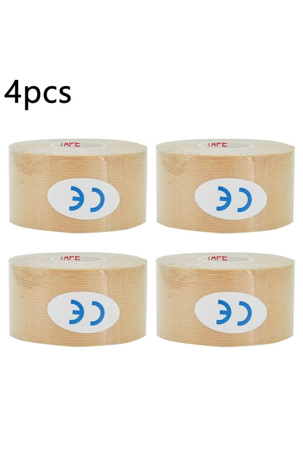 5cmX500cm 4Pcs 1/2/4 Pcs Kinesiology Tape Gym Fitness Bandages Sports Elastic Breathable Cotton Adhe