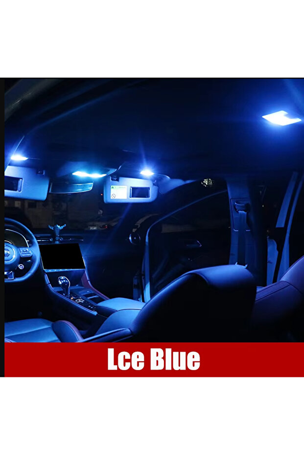مجموعة مصابيح LED زرقاء من 12 قطعة لجميع موديلات BMW الفئة الثالثة E36 و E46 و M3 و E90 سيدان و E91 تورينج، للاستخدام الداخلي.