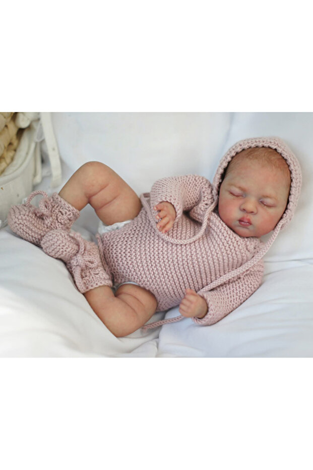 30CM WHITE NPK 12inch Luna Soft Vinyl Mimi reborn Cute Small Size Cloth Body Lifelike Reborn Bebe Do