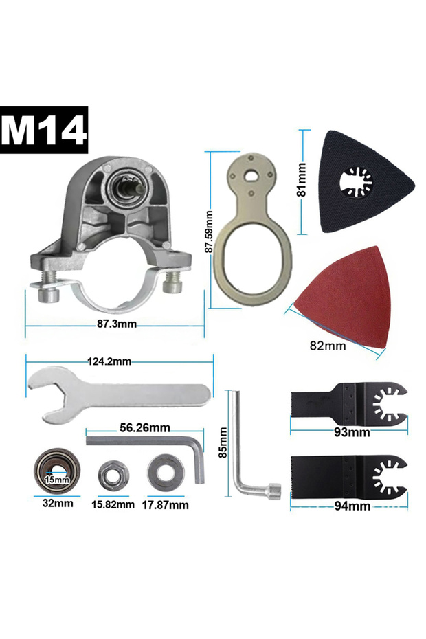 M14 M14 Thread Conversion Universal Head Adapter For 115mm/125mm Angle Grinder Polisher Polishing Os