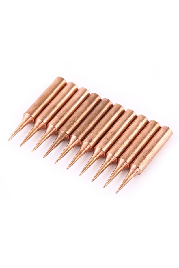 GS00571 10Pcs Solder Iron tip Soldering Tips Pure Copper Low Temperature Soldering Iron Solder Tips