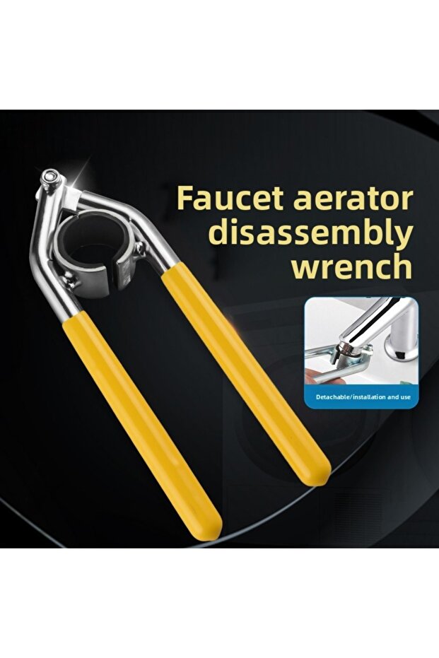 YELLOW Faucet Spout Removal Wrench Multi-Functional Faucets Torque Wrenches Tap Repair Locking Insta