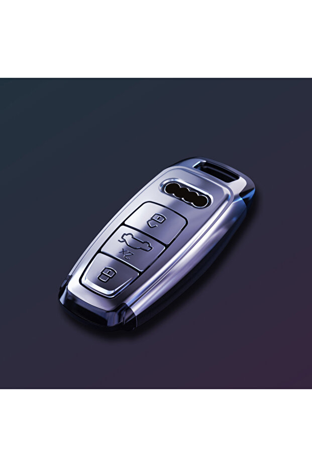 carbon shell Car Remote Key Case Cover for Audi A3 A4 B9 A6 A7 4K A8 E-tron Q5 Q8 C8 D5 SQ8 Suede Ca