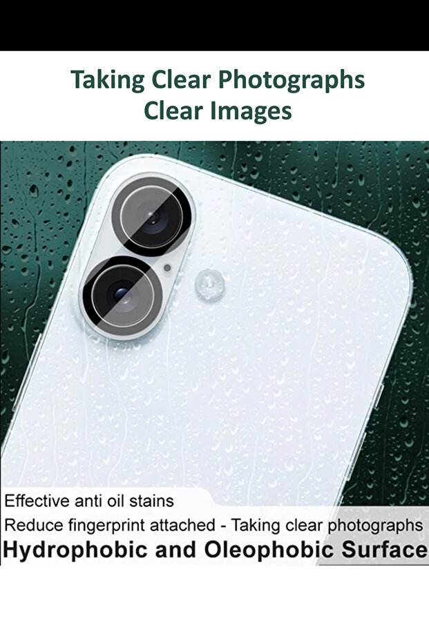 واقي عدسة كاميرا ممتاز لهاتف آيفون 16 بلس من آبل - أسود - 3