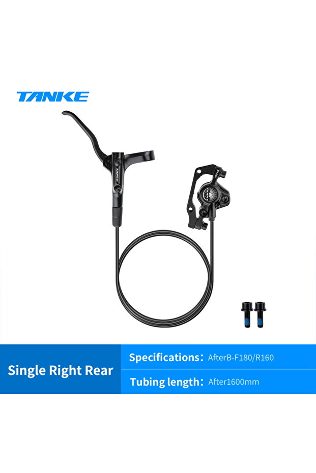 Black Right Rear TANKE MT200 Bike Hydraulic Disc Brake MTB Brake BL BR 800/1600mm Bicycle Brake 2 P