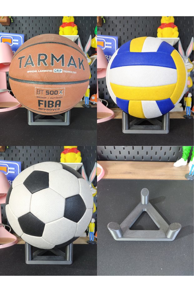 🏐   – Desktop Ball Display Stand Compatible with No. 5-6-7 Basketball - No. 5 Football - Volleyball