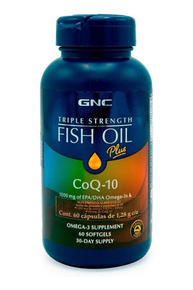 Triple Strength Fish Oil Plus Coq-10 Nutritional Supplement